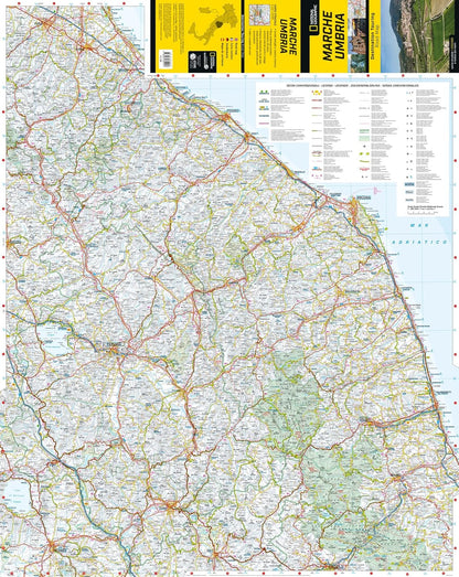 Marche E Umbria. Road Map. Destination Touring 1:250.000
