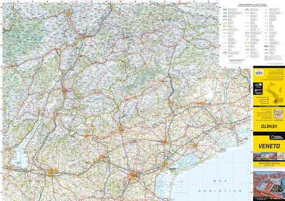 Veneto. Road Map. Destination Touring 1:250.000