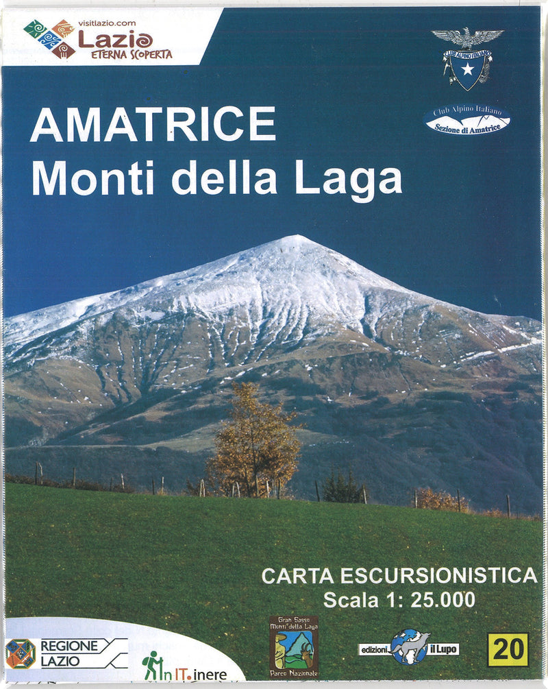 Amatrice e Monti della Laga. Carta escursionistica 1:25000