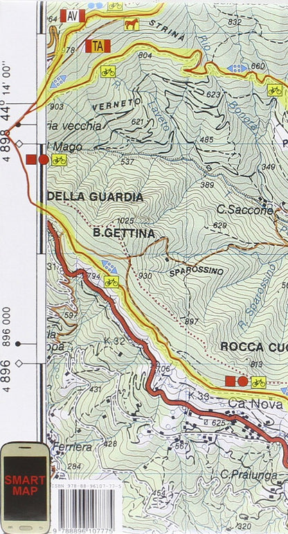 Mtb-7 Finale Ligure. Carte Dei Sentieri Di Liguria Per Mountain Bike Mtb Vtt