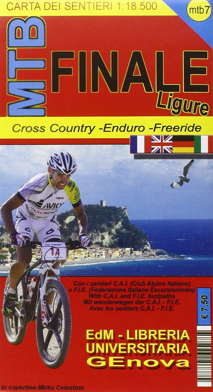 Mtb-7 Finale Ligure. Carte Dei Sentieri Di Liguria Per Mountain Bike Mtb Vtt