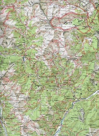 Carta N. 10 Monte Rosa, Alagna E Macugnaga 1:50.000. Carta Dei Sentieri E Dei Rifugi