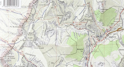 Carta N. 106 Monviso, Valle Po, Valle Varaita, Valle Pellice. Carta Dei Sentieri E Dei Rifugi