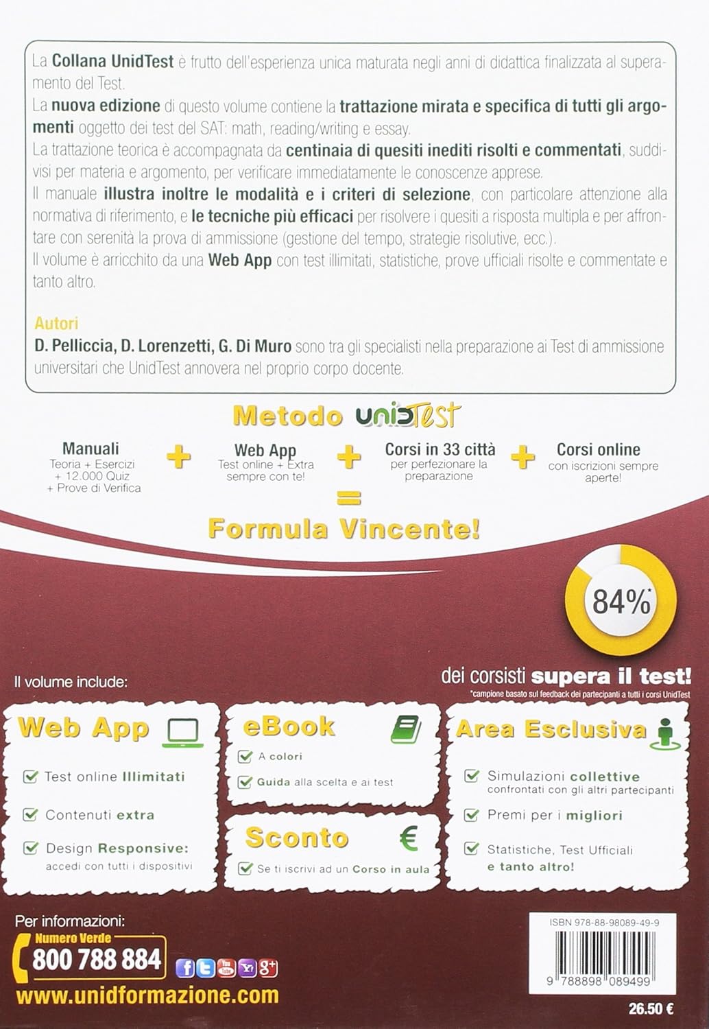 Teoria più esercizi. Per la preparazione del SAT (Scholastic Aptitude Test). Con Contenuto digitale (fornito elettronicamente