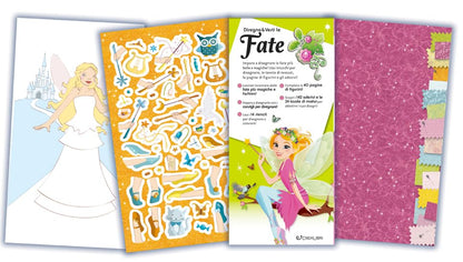 Lili Chantilly - Disegna E Vesti Le Fate. Fashion Girl. Con Adesivi. Ediz. A Colori. Ediz. A Spirale