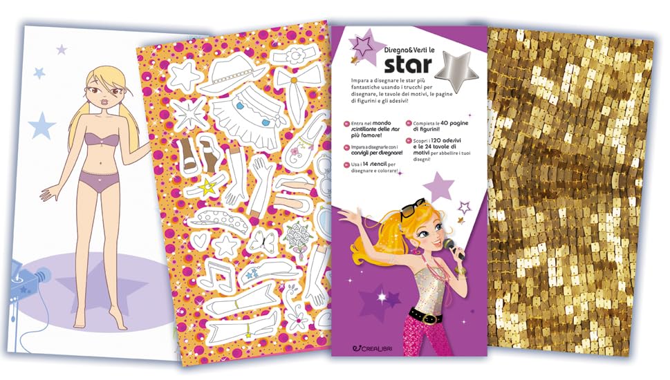 Disegna e vesti le star. Fashion girl. Ediz. a colori. Ediz. a spirale