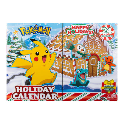 Pokémon PKW3066 Holiday Calendar-Features 24 2-Inch Battle Figures Version 1