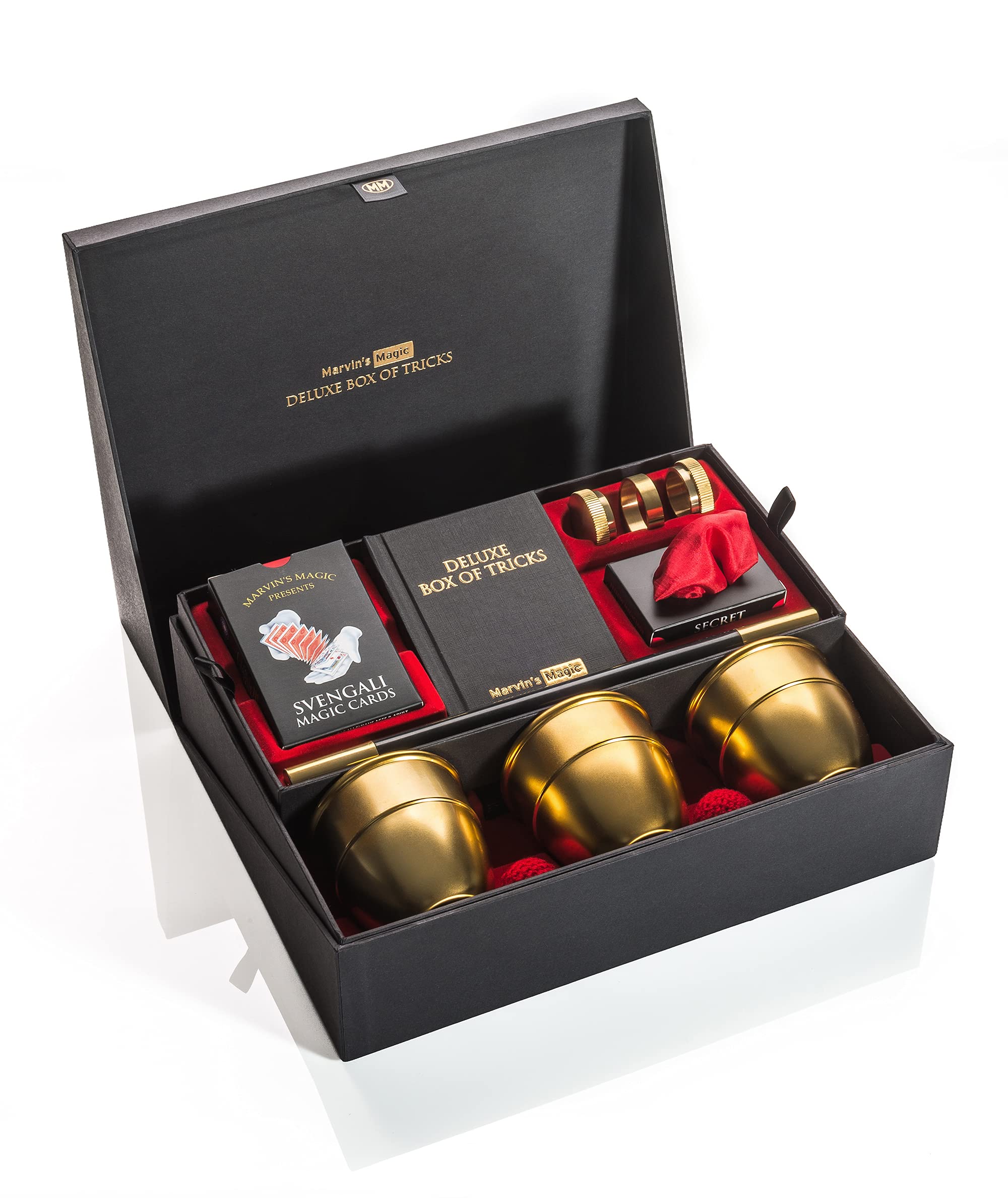 Marvin's Magic - Deluxe Box of Tricks | Executive Set of Magic Tricks | Magic Set for Beginner and Experienced Magicians | Magician Supplies Include Mystical Magic Cards, Dynamic Coins + More
