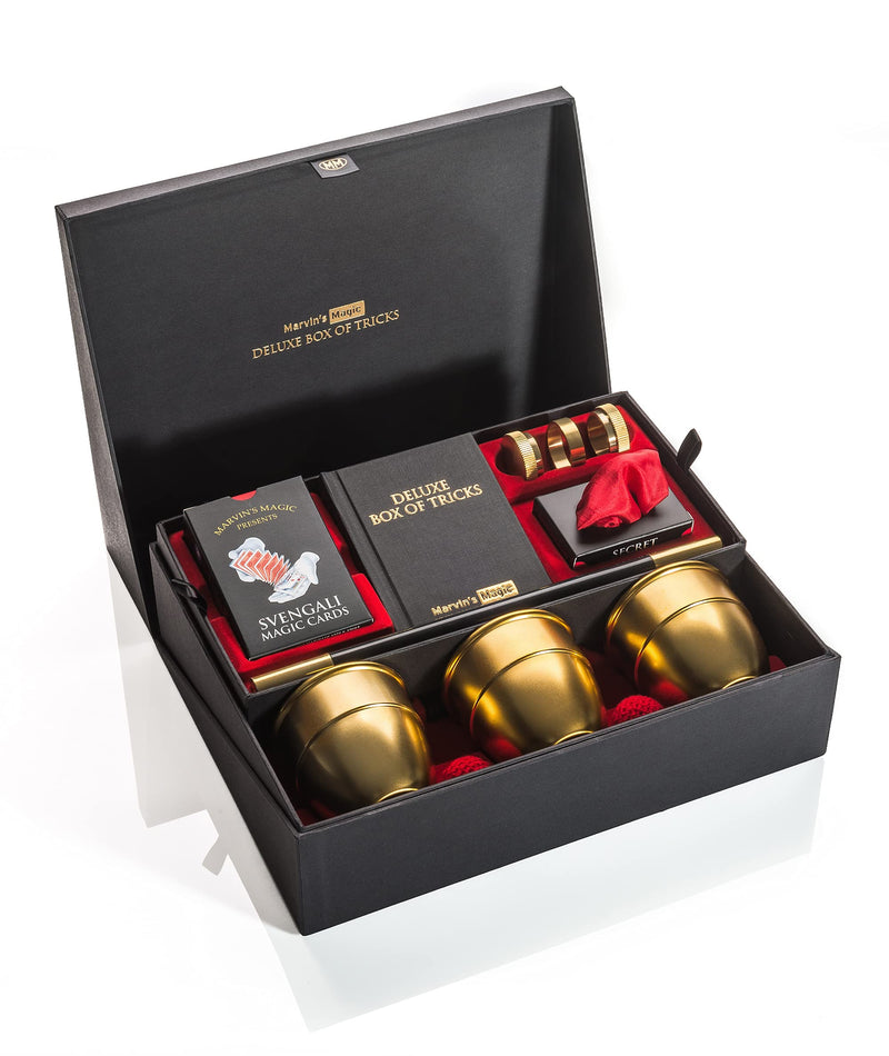 Marvin's Magic - Deluxe Box of Tricks | Executive Set of Magic Tricks | Magic Set for Beginner and Experienced Magicians | Magician Supplies Include Mystical Magic Cards, Dynamic Coins + More