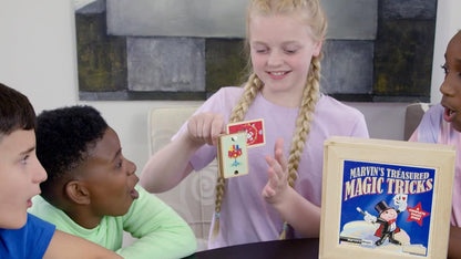 Marvin's Magic - Treasured Tricks Wooden Magic Tricks Set For Kids - Includes Escaping Coloured Blocks, Vanishing Rabbit Illusion, Amazing Rising Cards + More