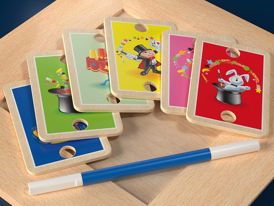 Marvin's Magic - Treasured Tricks Wooden Magic Tricks Set For Kids - Includes Escaping Coloured Blocks, Vanishing Rabbit Illusion, Amazing Rising Cards + More