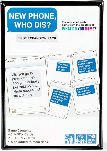 WHAT DO YOU MEME? Nuovo Phone, Who Dis? Expansion Pack - Progettato per essere aggiunto al nuovo telefono, Who Dis? Core Game