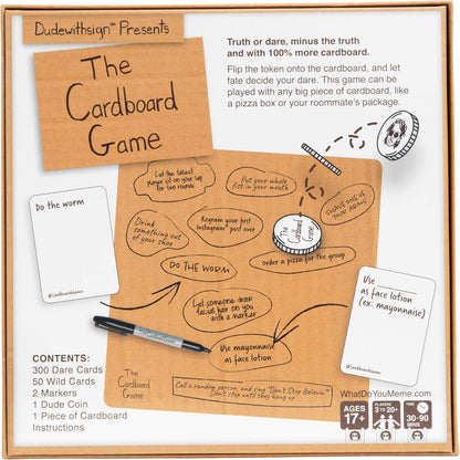 WHAT DO YOU MEME? DUDE445 Dude with Sign: The Cardboard Party Game of Ridiculous Dares