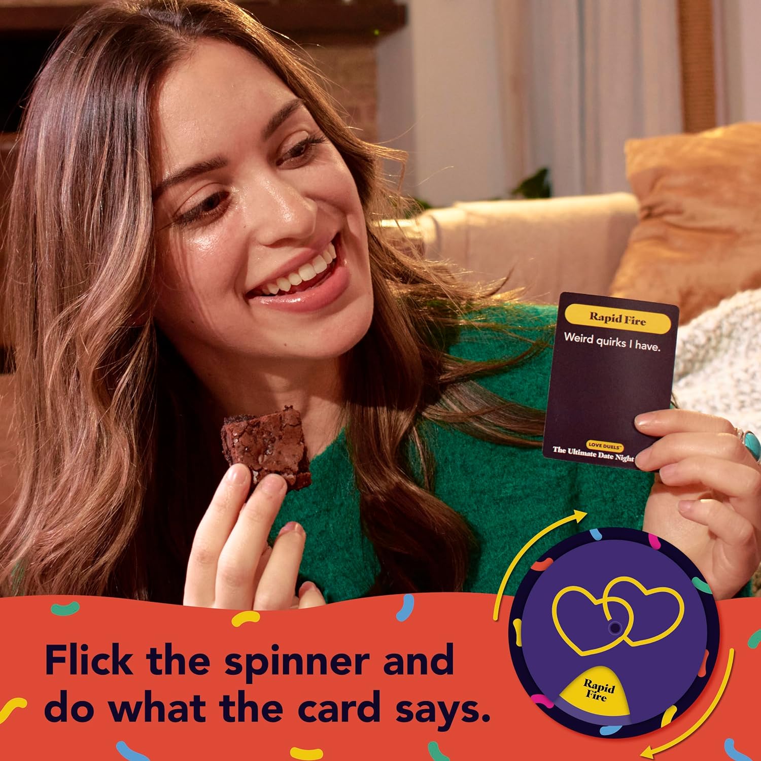 WHAT DO YOU MEME? El mejor juego de citas nocturnas de Relatable, de los creadores de Let's Get Deep, el relleno perfecto de calcetines para mujer, incluye 300 cartas, spinner e instrucciones de juego