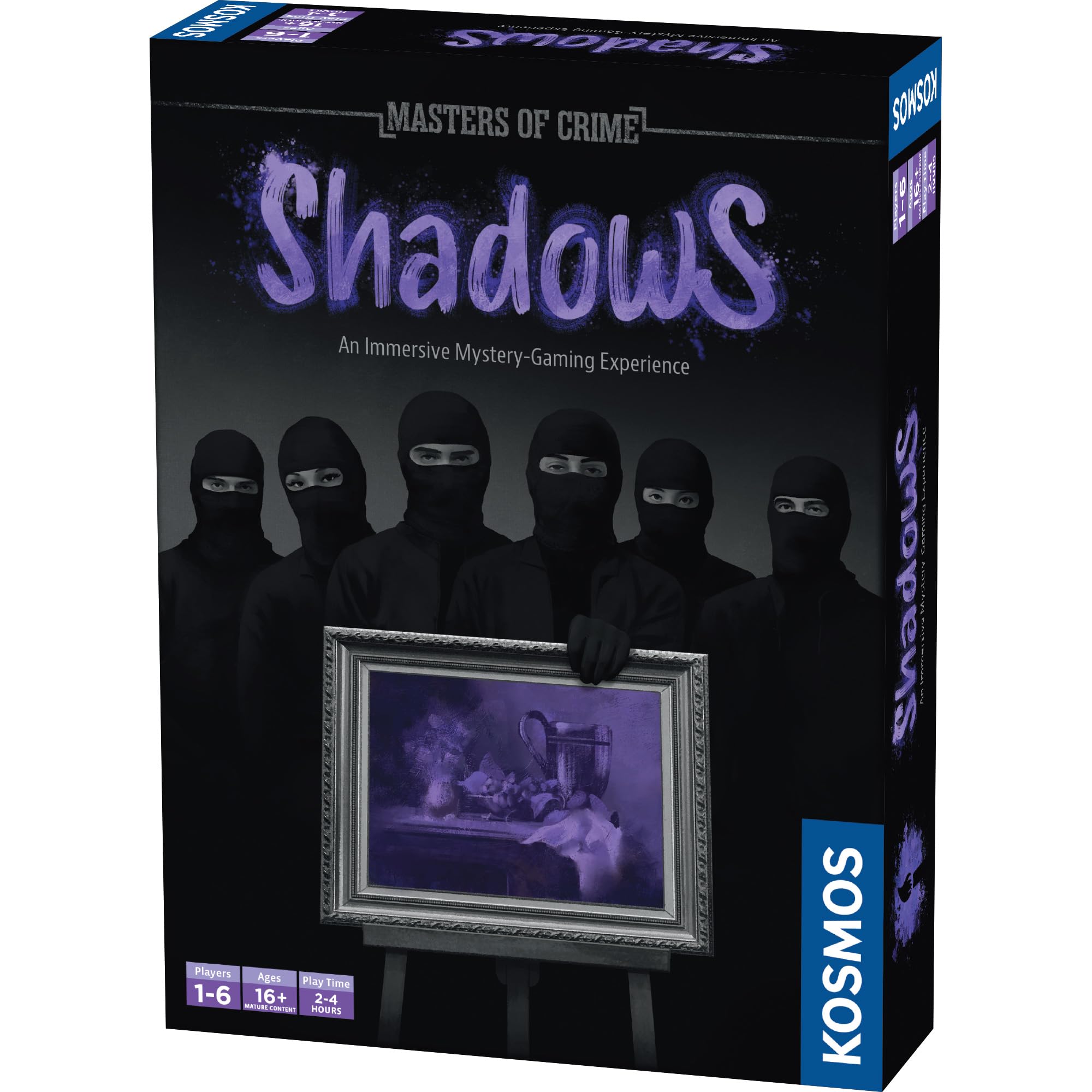 Thames & Kosmos- Masters Of Crime: Shadows - Immersive Crime Solving Gaming Experience Card Game, Game for Game Night, Party Games for Adults, For 1 to 5 players, Ages 16+