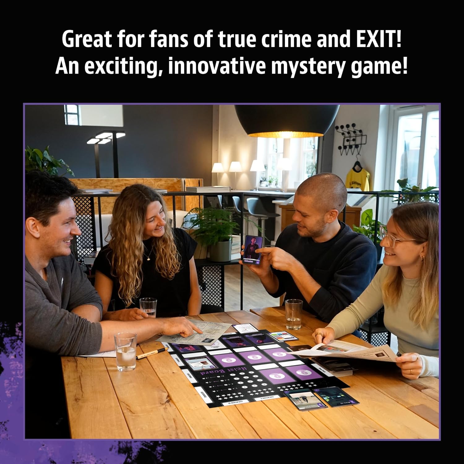 Thames & Kosmos- Masters Of Crime: Shadows - Immersive Crime Solving Gaming Experience Card Game, Game for Game Night, Party Games for Adults, For 1 to 5 players, Ages 16+