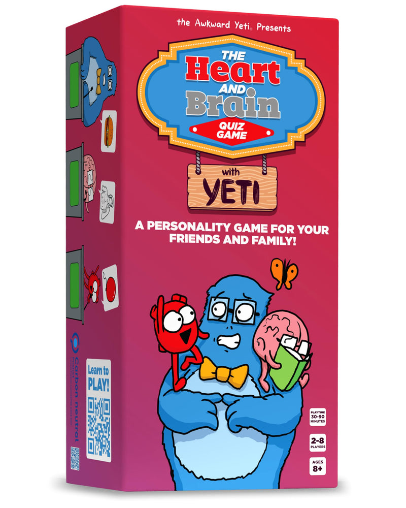 The Awkward Yeti Heart and Brain Card Game
