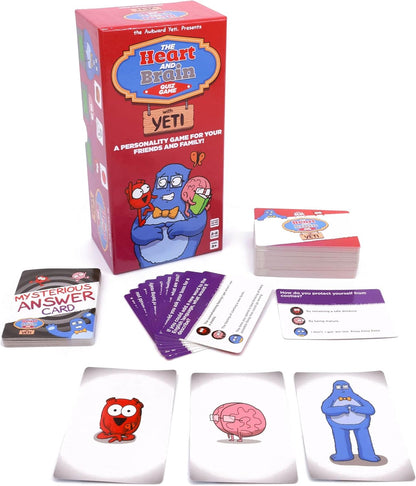 The Awkward Yeti Heart and Brain Card Game