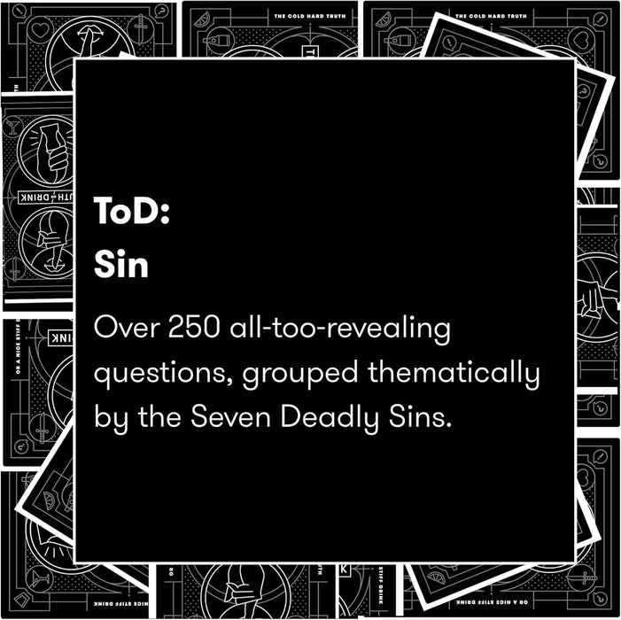 Truth or Drink: Sin Expansion Pack | Fun and Wild Card Games for Adults | Seven Deadly Sins Theme | For Game Night, College Party, Camping Games, Beach Day or Funny Gift