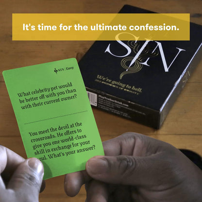 Truth or Drink: Sin Expansion Pack | Fun and Wild Card Games for Adults | Seven Deadly Sins Theme | For Game Night, College Party, Camping Games, Beach Day or Funny Gift