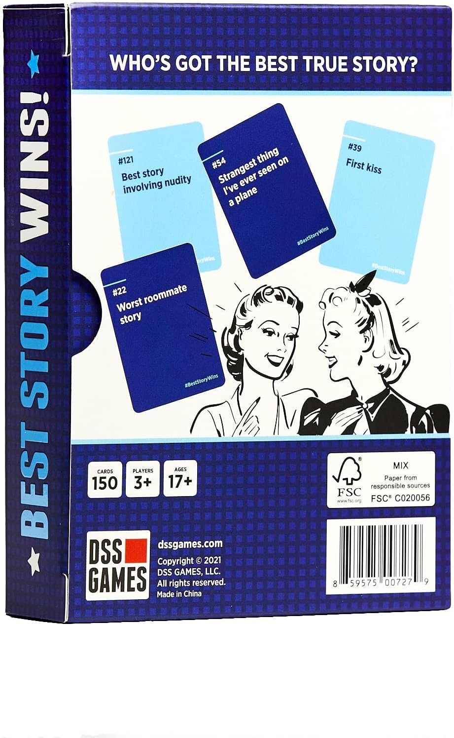 DSS Games Best Story Wins! A Story Telling Party Game for ages 17 to 70 years