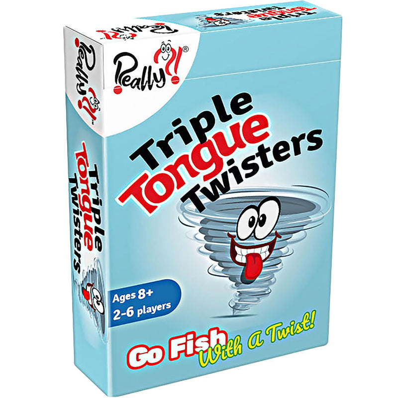 Triple Tongue Twisters, Kartenspiele für Familien mit lustigen Zungen-Twisters, Lernspiele für Kinder, Lachen und Lernen von Reisespielen, lustige Geschenke für Weihnachtsstrumpffüller