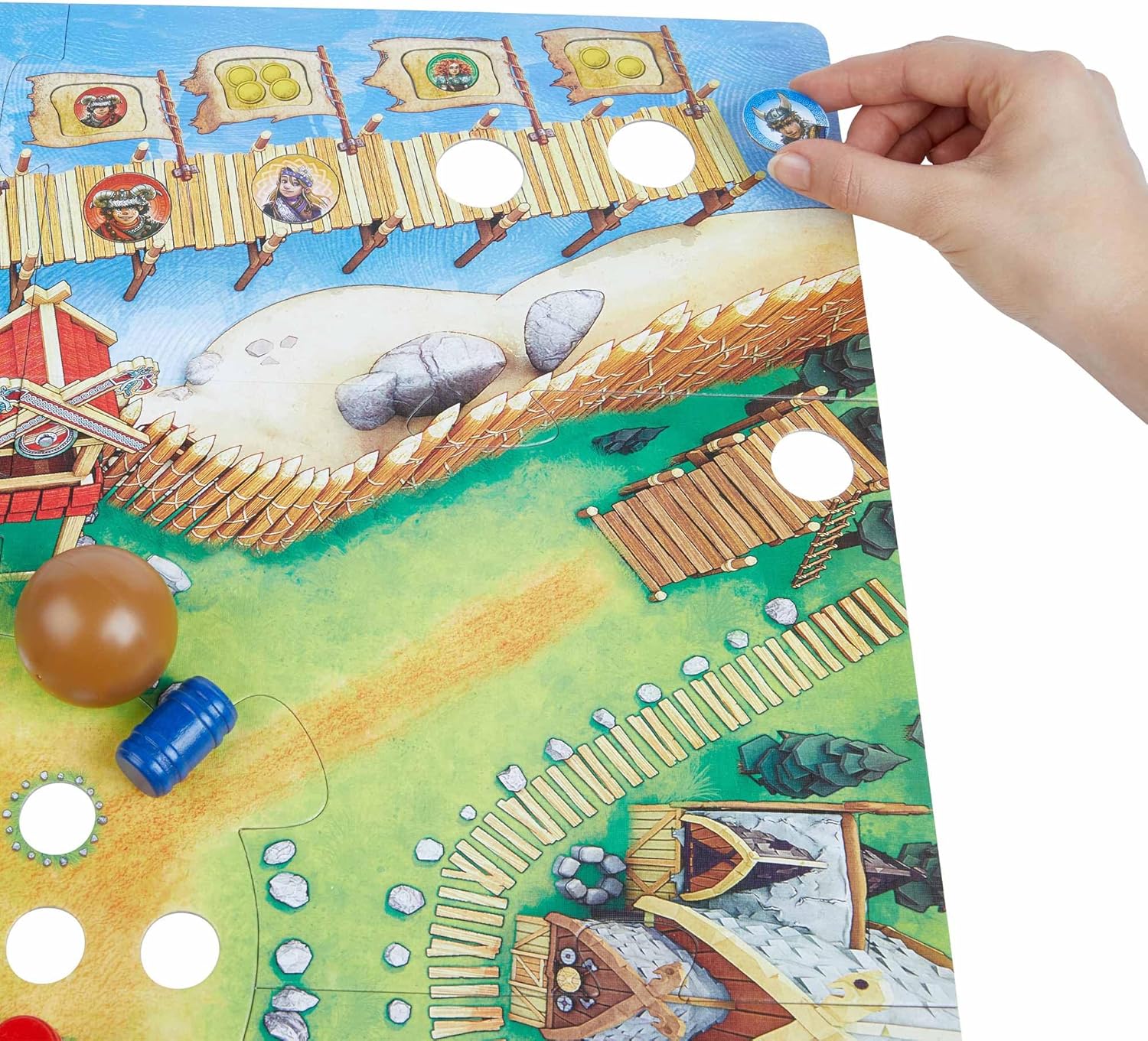 HABA 305338 Valley of the Vikings - 2019 Kinderspiel des Jahres (Children's Game of the Year) Winner - A Tactical Game for Ages 6+ English Version (Made in Germany