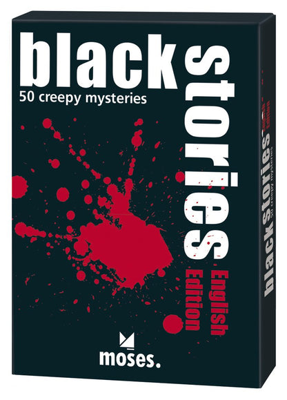 Moses Verlag MOS00364 Black Stories 1 English Version Board Game