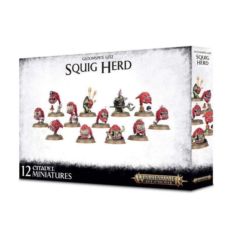 Games Workshop - Warhammer Age of Sigmar - Gloomspite Gitz: Squig Herd, Black