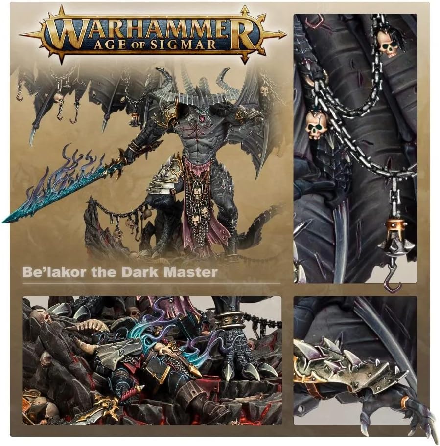 Games Workshop Slaves to Darkness Be'lakor Warhammer Age of Sigmar model building figure