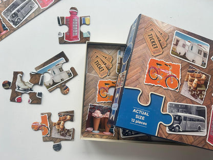 Days Out | 12 XXL Piece Jigsaw Puzzle | Dementia Puzzle | Extra Large Piece Jigsaw Puzzle for Alzheimer’s | Premium 100% Recycled Board | Gift for Elderly Grandparents | Gibsons Games
