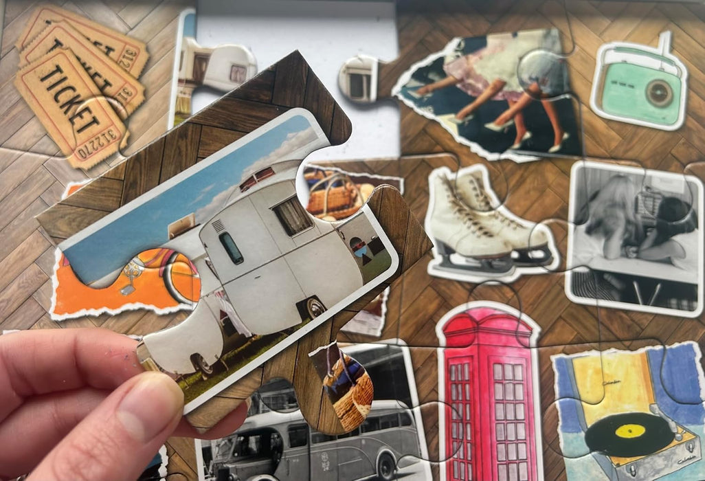 Days Out | 12 XXL Piece Jigsaw Puzzle | Dementia Puzzle | Extra Large Piece Jigsaw Puzzle for Alzheimer’s | Premium 100% Recycled Board | Gift for Elderly Grandparents | Gibsons Games