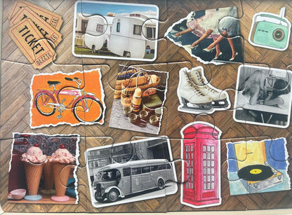 Days Out | 12 XXL Piece Jigsaw Puzzle | Dementia Puzzle | Extra Large Piece Jigsaw Puzzle for Alzheimer’s | Premium 100% Recycled Board | Gift for Elderly Grandparents | Gibsons Games