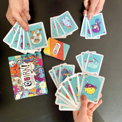 Gibsons Quirk! Silly Card Collecting Game | Action-Packed: Squawk like a parrot, dance like a robot for Christmas & Birthdays| Family Game for Kids & Adults | Ages 5+, 2-6 Players
