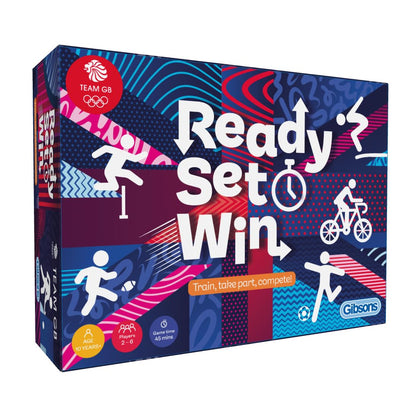 Gibsons Team GB Ready Set Win | Sport Game | Ages 10+ | Family Board Game For Kids & Adults | 2 to 6 Players | 45 min Gameplay