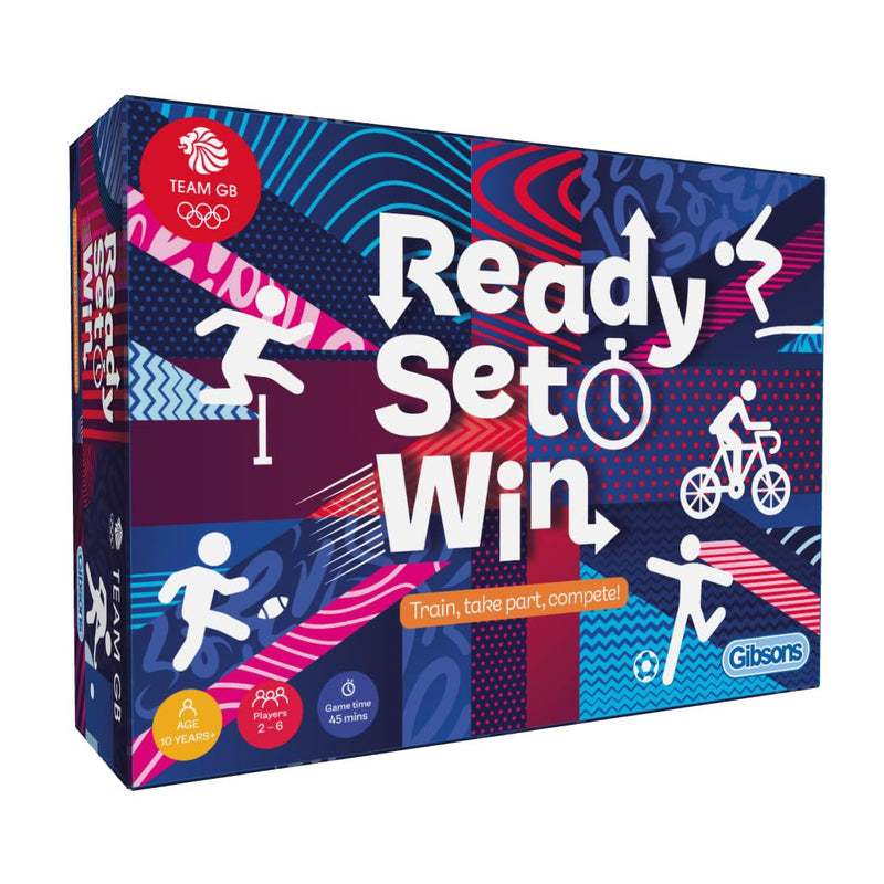 Gibsons Team GB Ready Set Win | Sport Game | Ages 10+ | Family Board Game For Kids & Adults | 2 to 6 Players | 45 min Gameplay