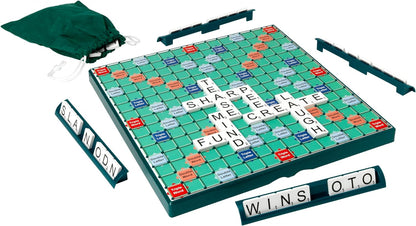 Ideal | Large Print Scrabble: Extra board with clear, large-print text and letter tiles | Games | Word | For 2-4 Players | Ages 10+, 11213, Green, Board: 37cm x 37cm / Tiles: 2.3cm x 2.3cm