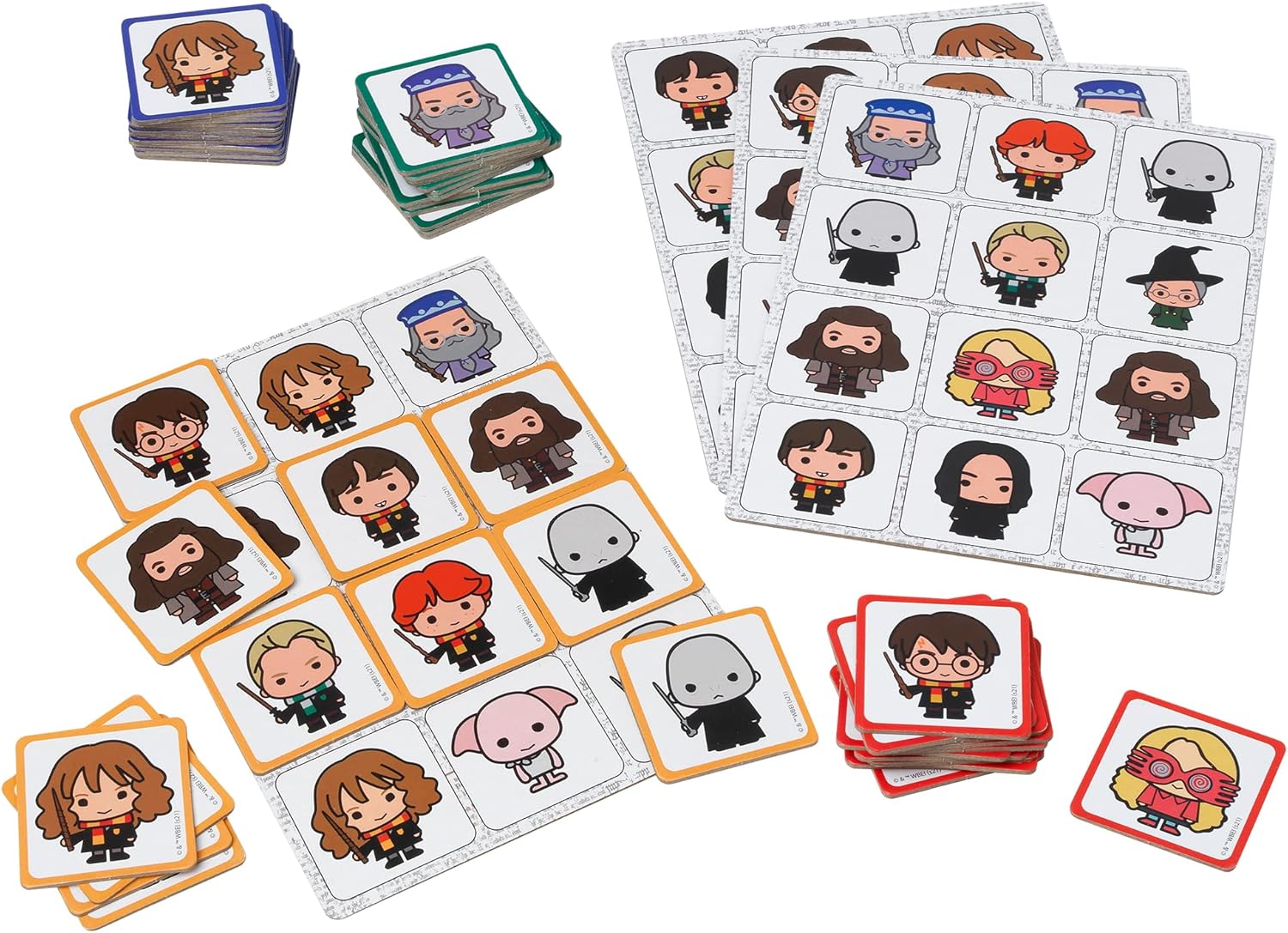 IDEAL | Harry Potter Flipolo game: The Frantic Flip Matching Game | Family Games | For 2-4 Players | Ages 5+
