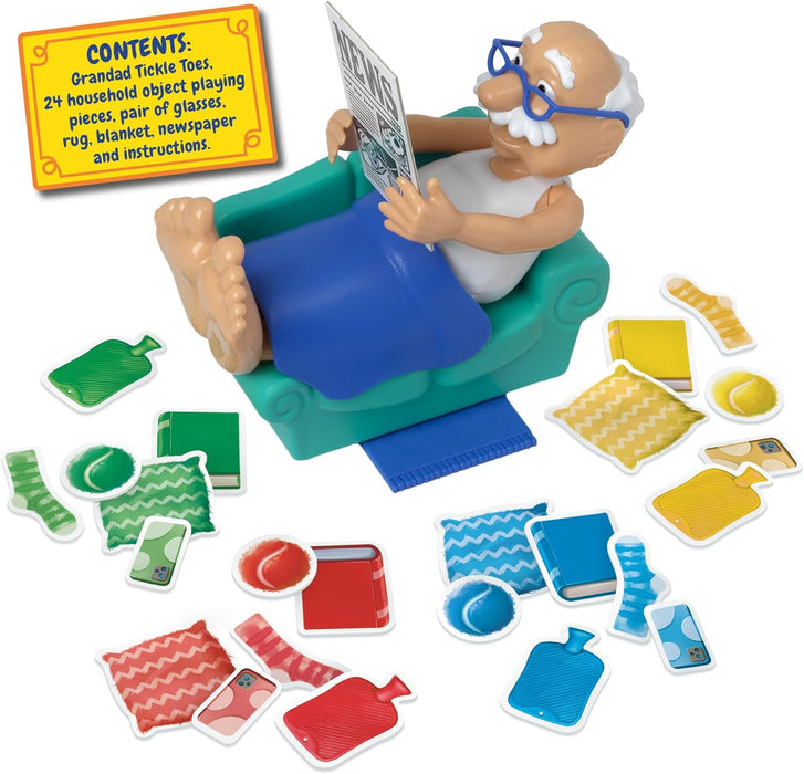 IDEAL Grandad Tickle Toes: the stack, tickle and topple fun children’s board game, kids action games for 2-4 players, for family and preschool kids 4+