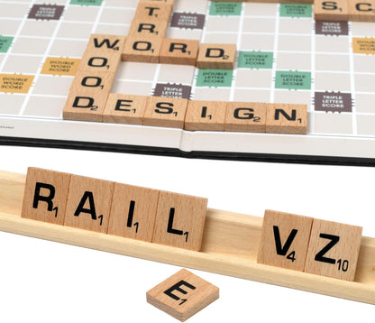 Scrabble Retro Edition Tin | Beautifully presented in a collector's tin with wooden racks and tiles | Classic Games | For 2-4 Players | Ages 10+