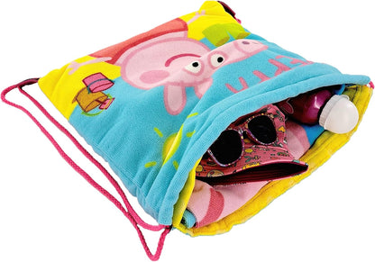 Peppa Pig Summer Beach Fold-Out Towel Backpack