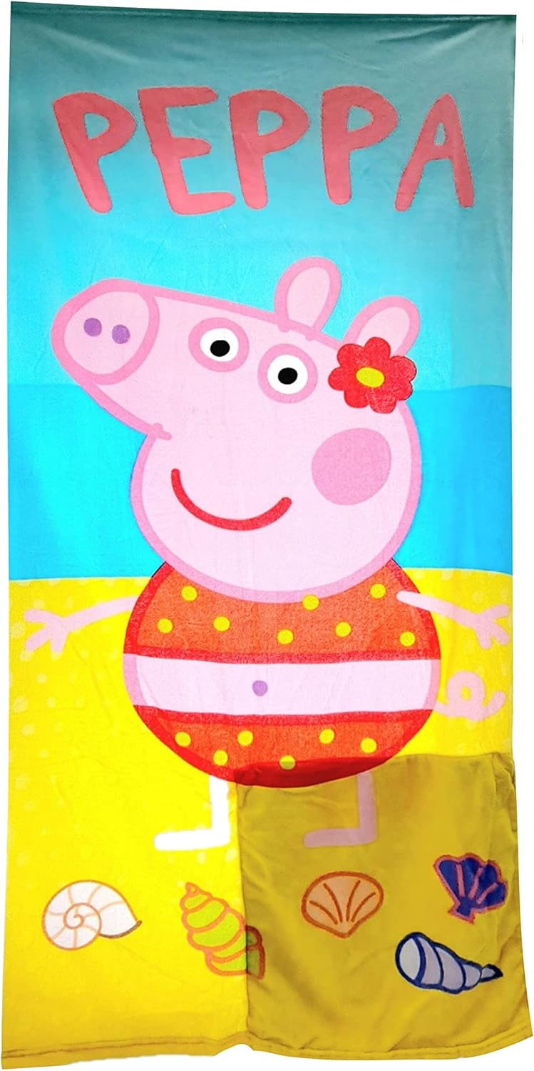 Peppa Pig Summer Beach Fold-Out Towel Backpack