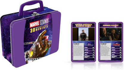 Top Trumps Marvel 30 Moments Tin Educational Entertaining card game for 2 plus players makes a great gift for ages 12 plus