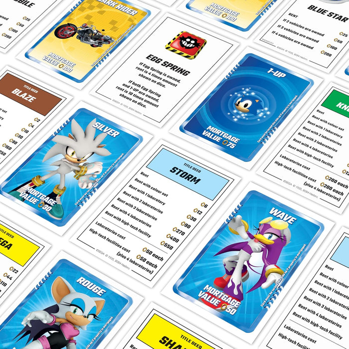 Winning Moves Sonic the Hedgehog Monopoly Board Game for 2–6 players and makes a great gift for fans aged 8 and up