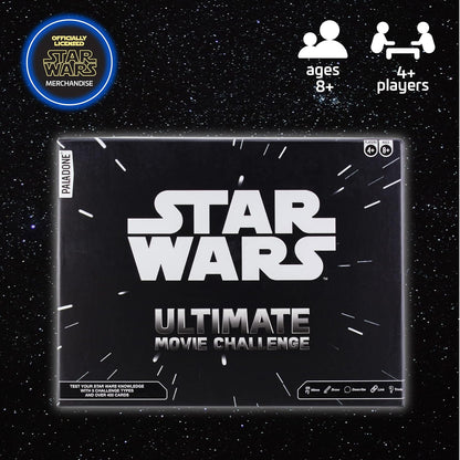 Paladone Star Wars Ultimate Movie Challenge | Lucas Films Trivia Party Game, Black