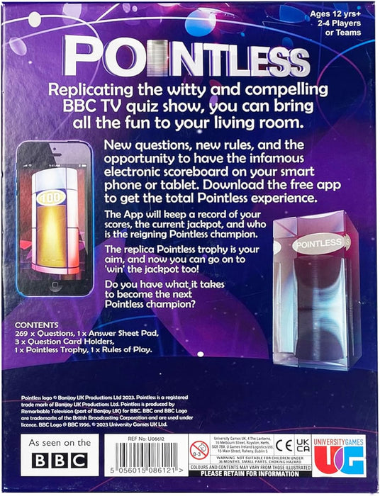 University Games Pointless Board Game (2023 Edition