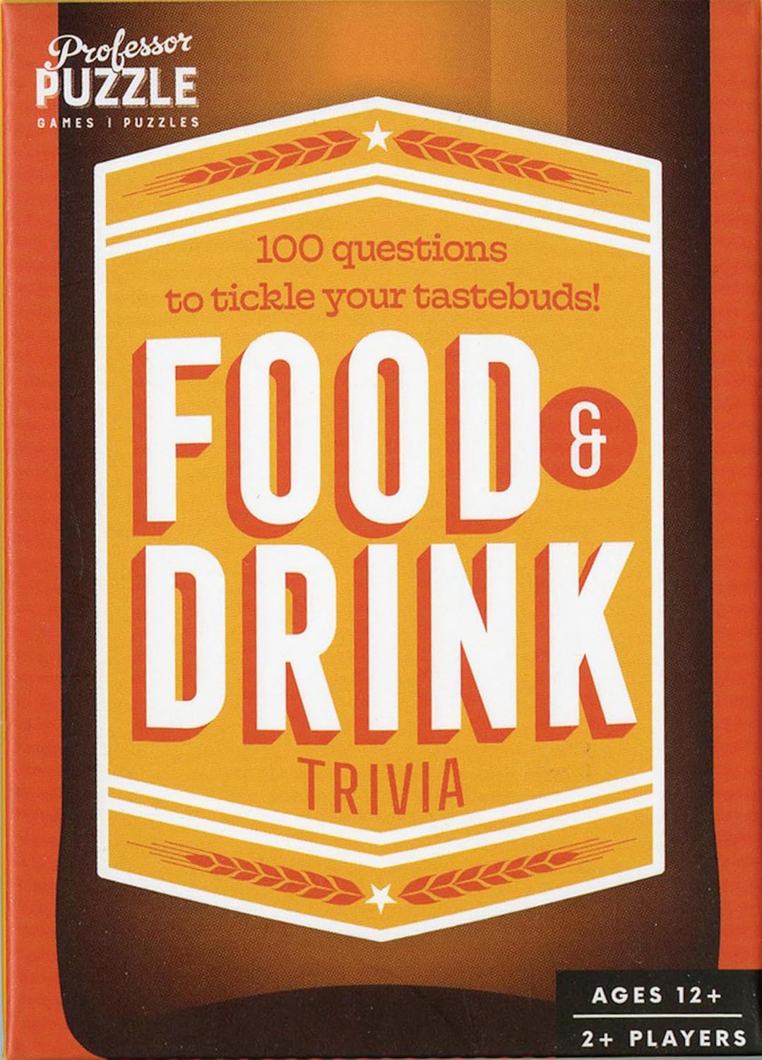 Professor Puzzle | Food & Drink Trivia | Party Game | Ages 12+ | 2+ Players