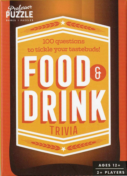 Professor Puzzle | Food & Drink Trivia | Party Game | Ages 12+ | 2+ Players