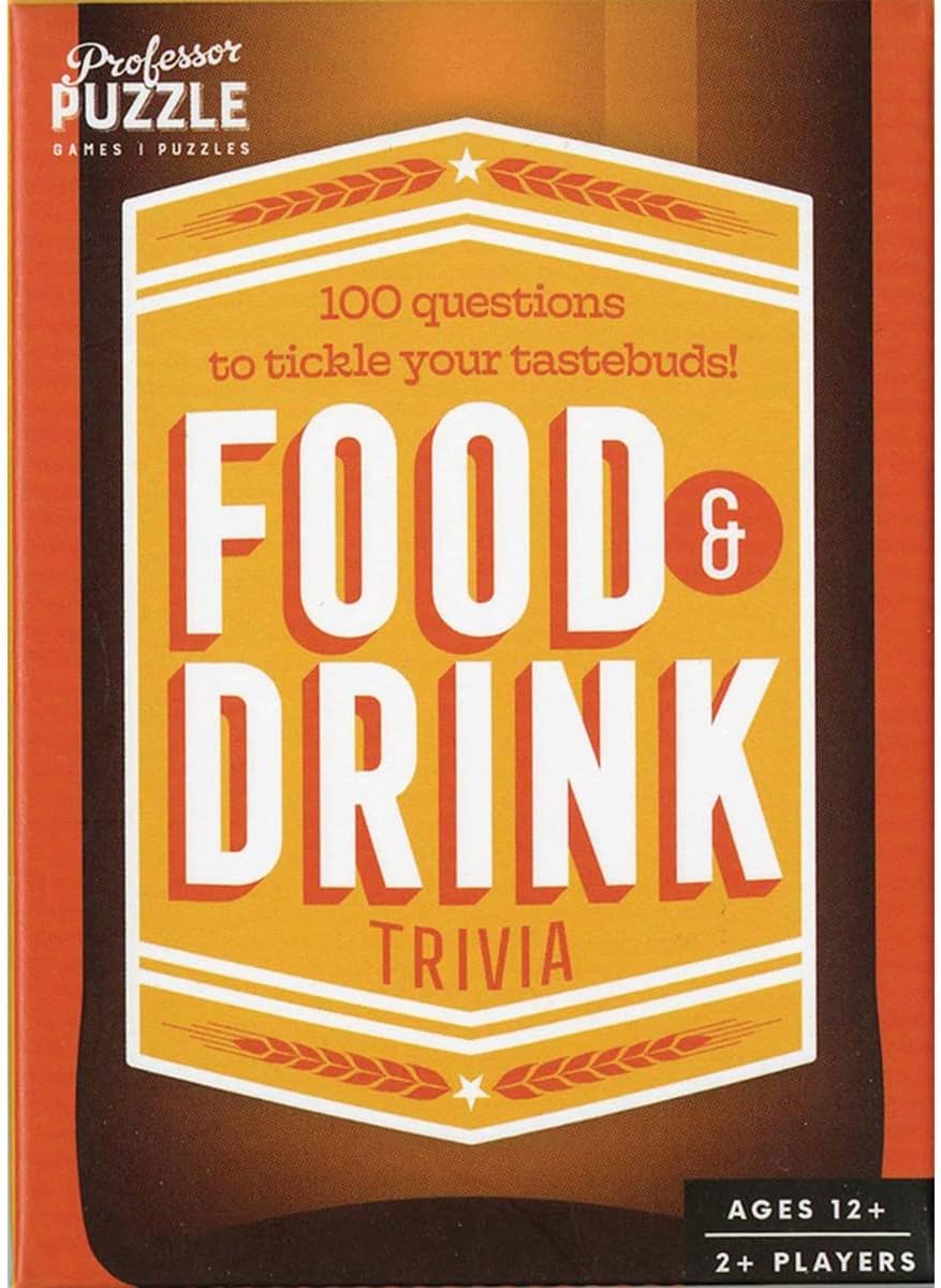 Professor Puzzle | Food & Drink Trivia | Party Game | Ages 12+ | 2+ Players