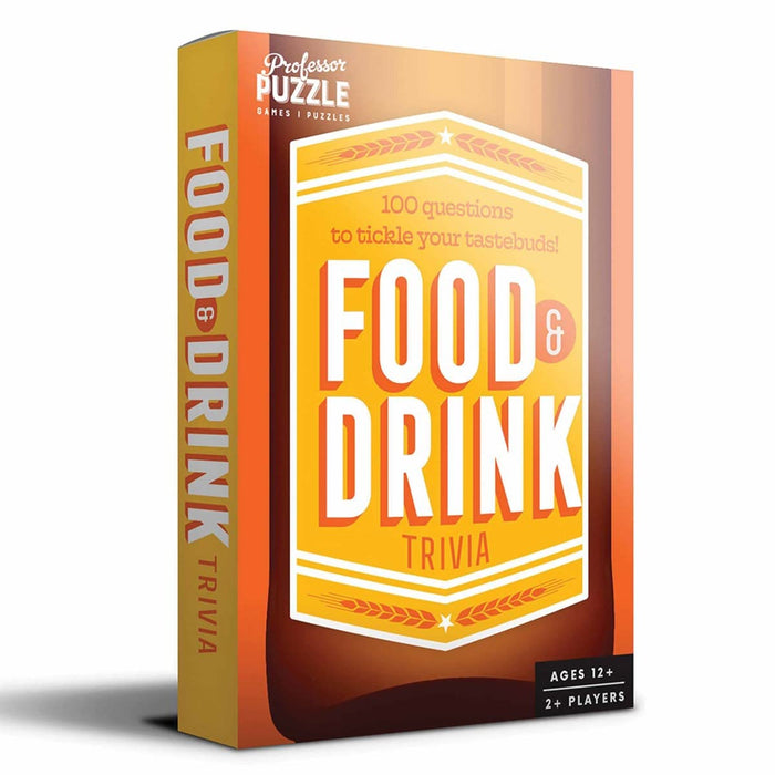 Professor Puzzle | Food & Drink Trivia | Party Game | Ages 12+ | 2+ Players